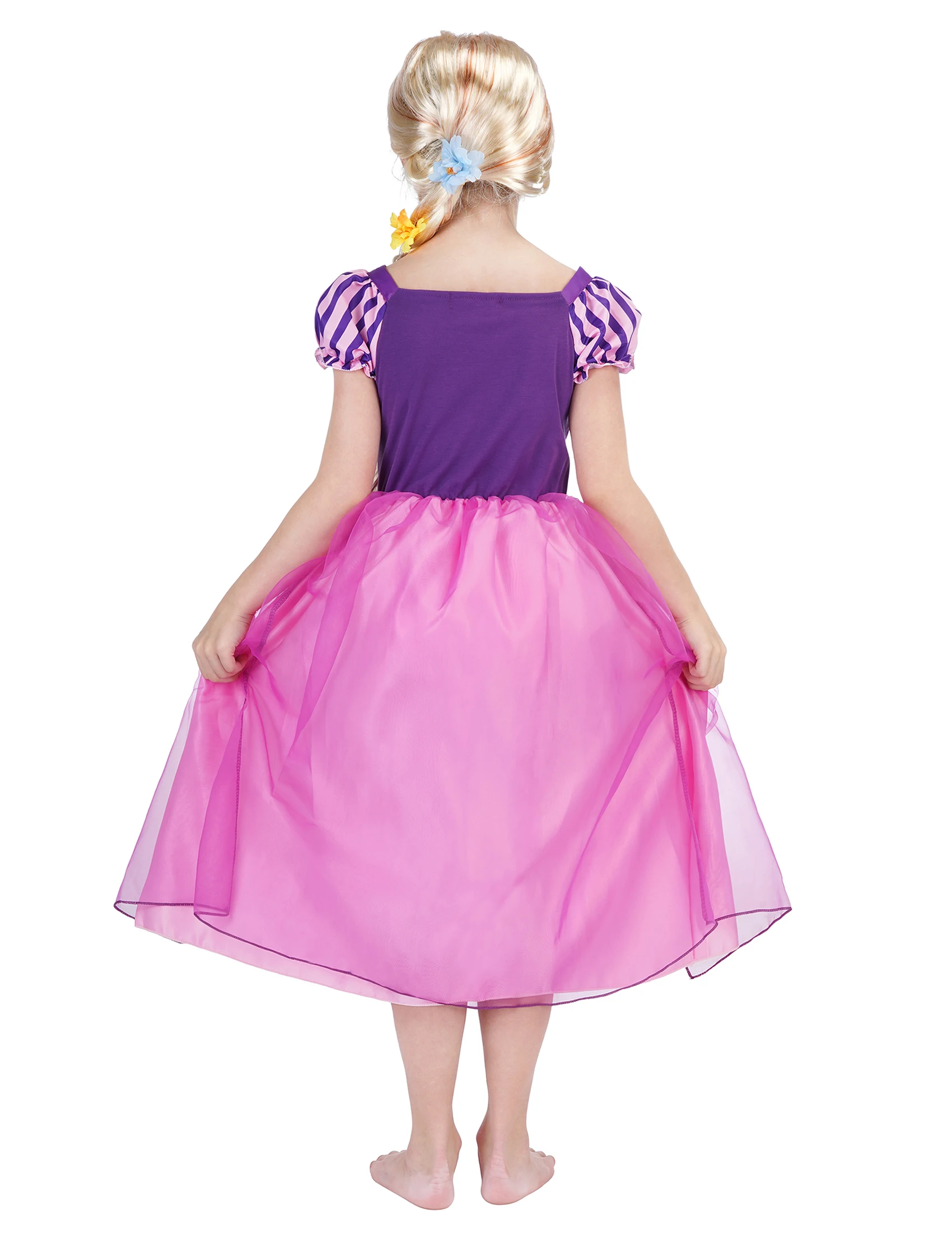 Платье принцессы Рапунцель Диснея для детей карнавал Хэллоуин нарядная одежда