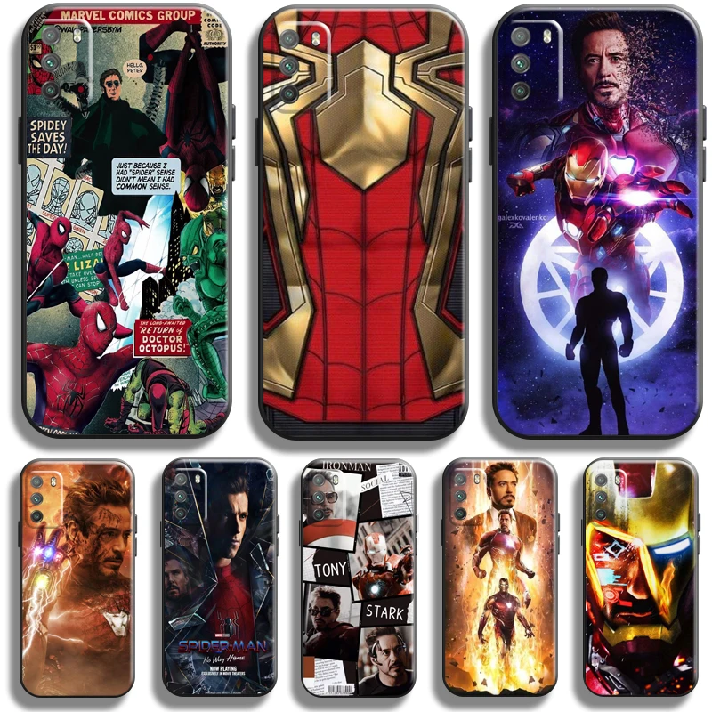 

Avengers Iron Man Spiderman Case For Xiaomi Poco M3 M3 PRO 5G POCO X3 X3 Pro X3 F3 GT Phone Case Soft Back Coque Funda