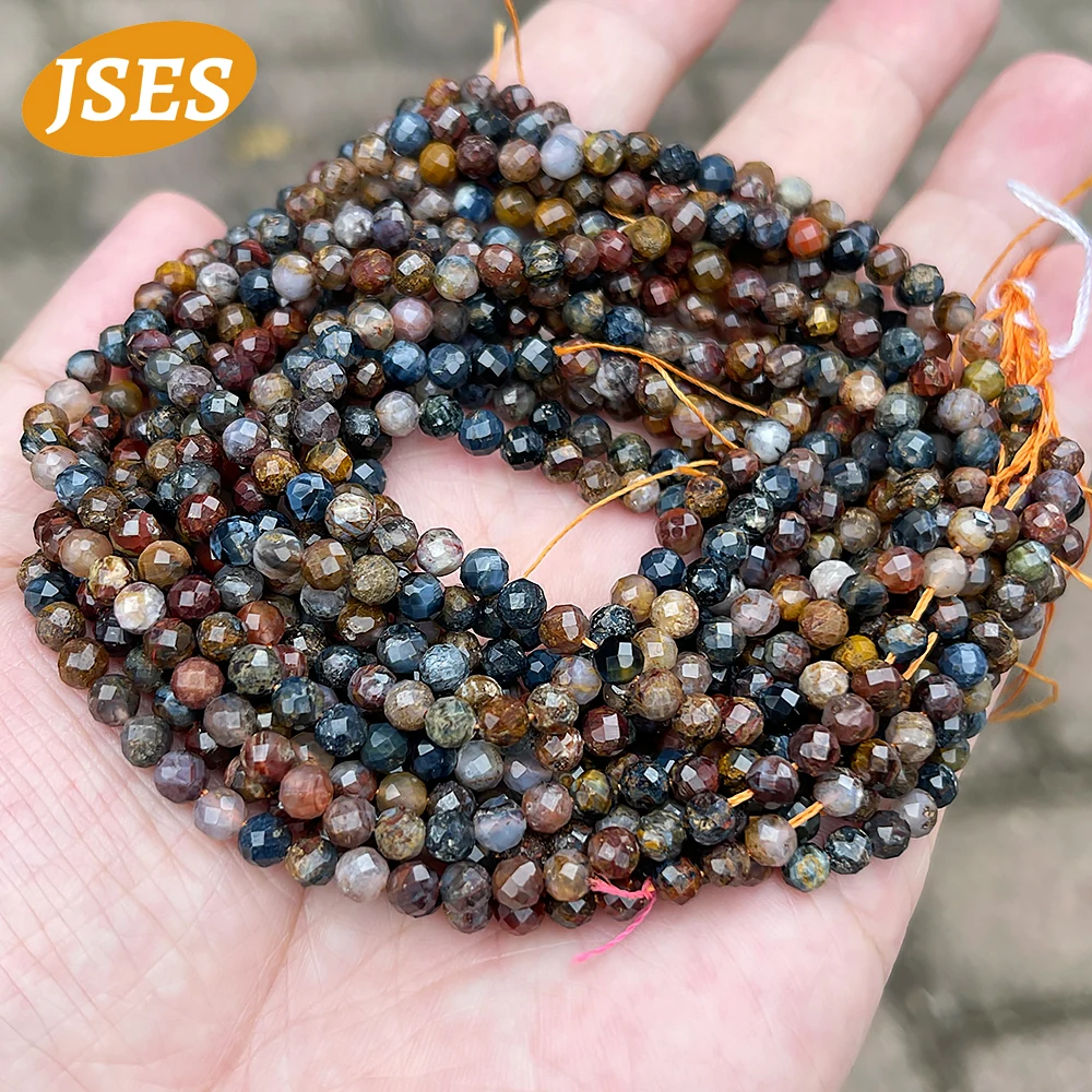 Натуральные 4 мм граненые бусины для изготовления ювелирных изделий