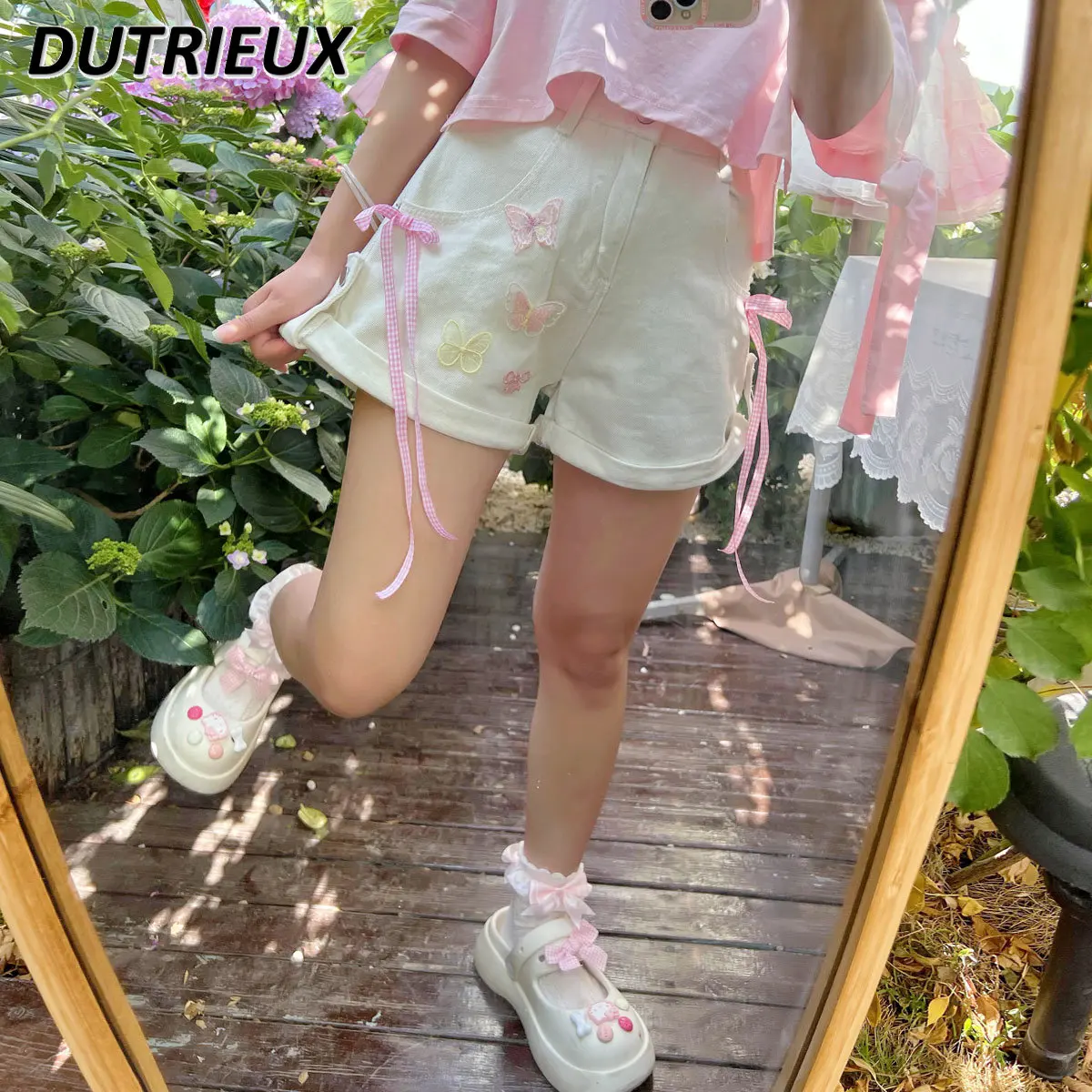 Summer New Women's Short Pants Korean Style Casual Shorts Student Versatile Hot Pants Loose Slimming Denim Shorts for Lady