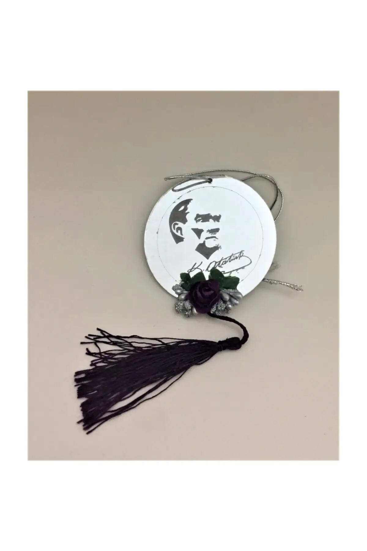 

KavuunKemal Ataturk Logo Car Ornament, Rearview Mirror Ornament henna bride veil welon