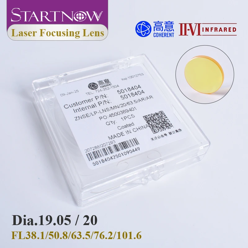 

II-VI линза для фокусировки лазера CO2 19.05 мм