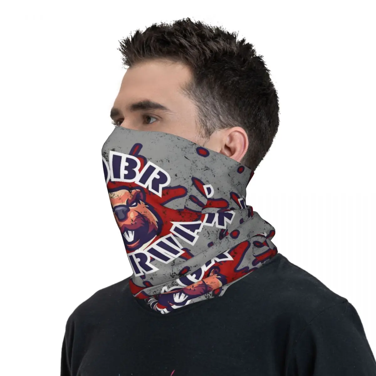 Страшный шарф шейный платок Шейная маска для лица из полиэстера
