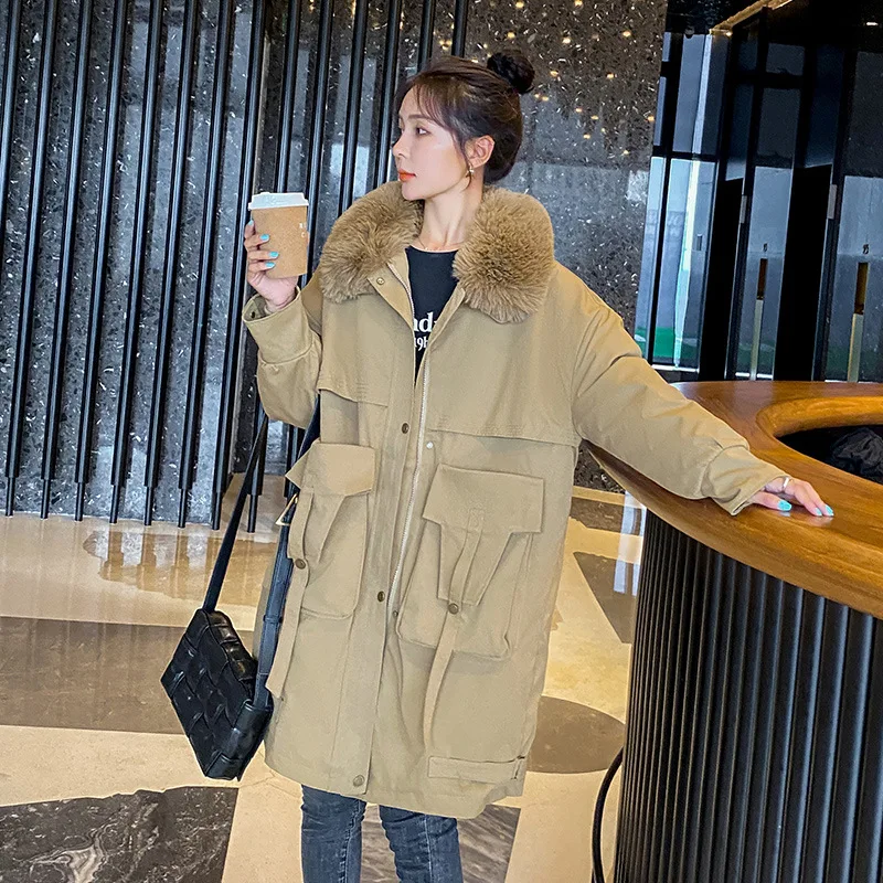 Women's Cotton Jacket 2022 Winter New Warm Loose Women's Pike Coat Korean Version Of Fashion Temperament Women's Cotton Jacket