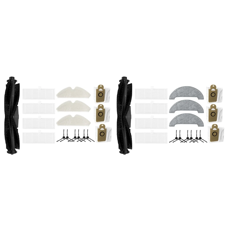 

17Pcs Replacement Parts Main Roller Brush Side Brush HEPA Mops Dust Bag For Proscenic Vacuum Cleaner Accessories