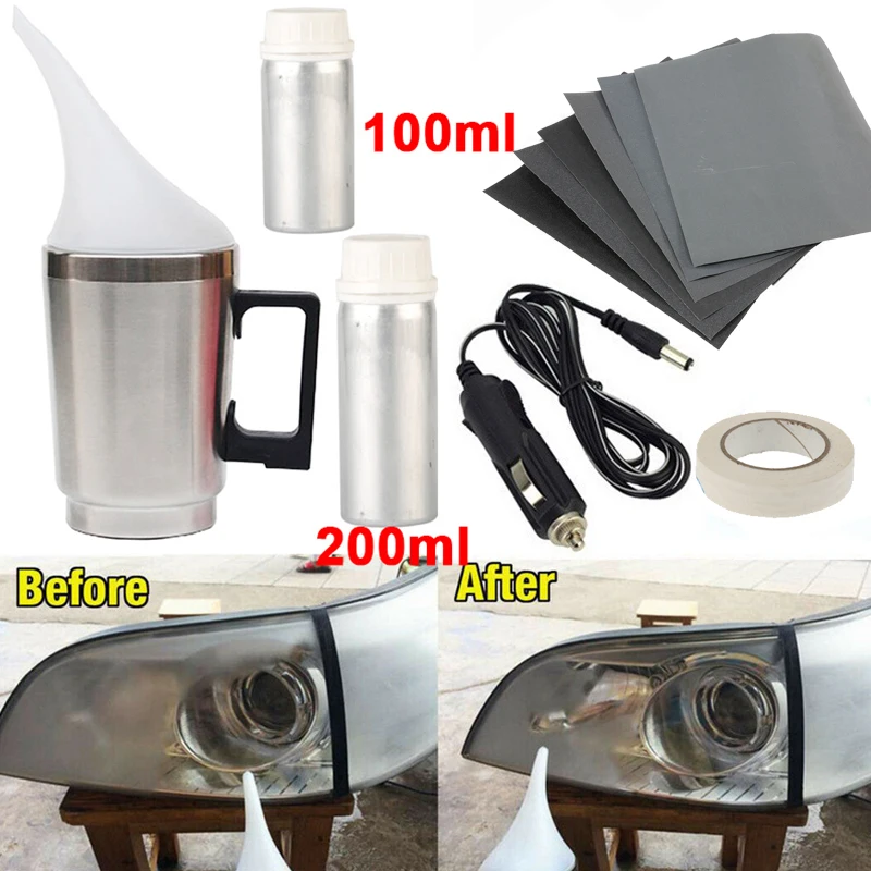 

Набор для ремонта автомобильных линз, набор для ремонта царапин на фарах, окисления желтых неточных линз