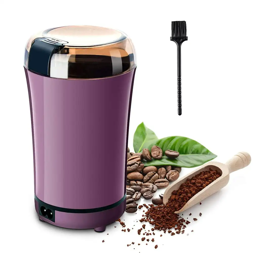 

Coffee Grinder Electric Small, Grinder for Coffee Beans Portable Coffee Mill Stainless Steel Herb Grinder for Dry Herb Spice Pea