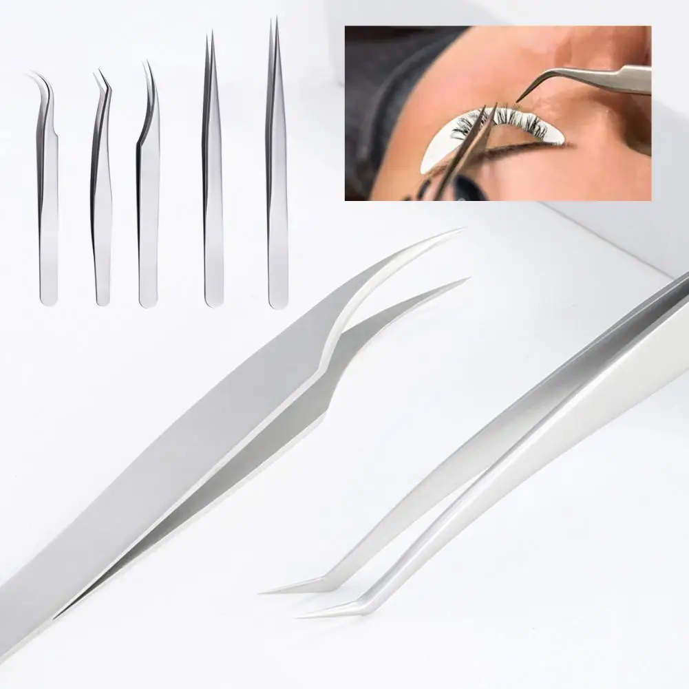 

Eyebrow Tweezer Precise Solid Anti-Slip Hair Shaping Various Head Facial Hair Removal Precision Eyebrow Tweezers Kit for Female