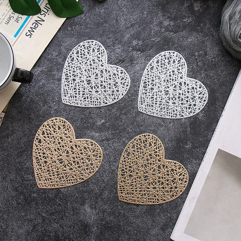 

1/2/6pcs Drink Cup Coasters Non-Slip Table Placemats For Dining Table Mat Placemat Table Hot Pad Heat Insulation Kitchen Mat