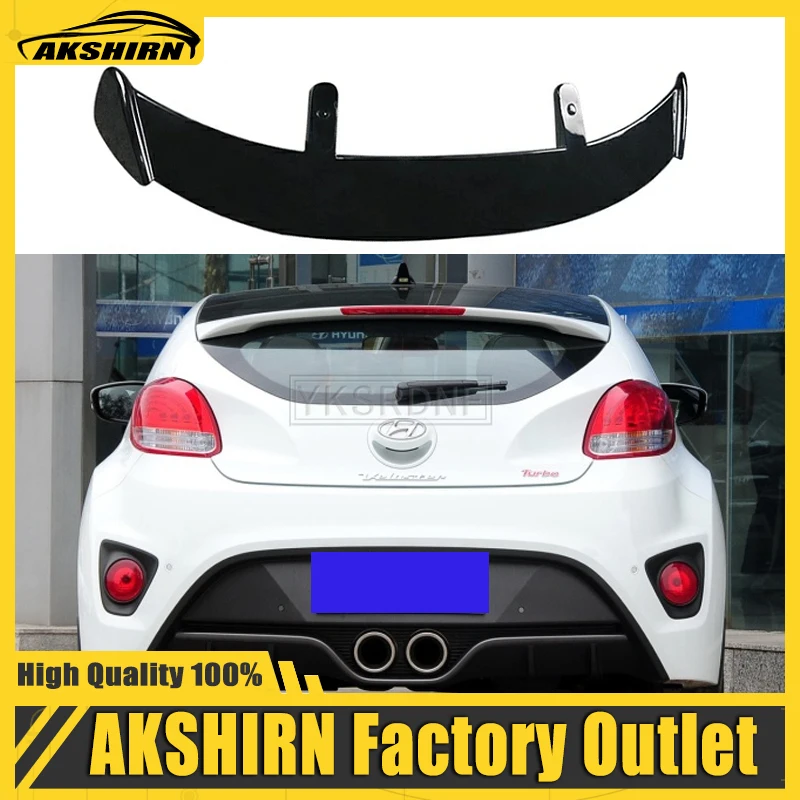 

Блестящий спойлер из углеродного волокна для Hyundai Veloster 2012 13 14 15 2016