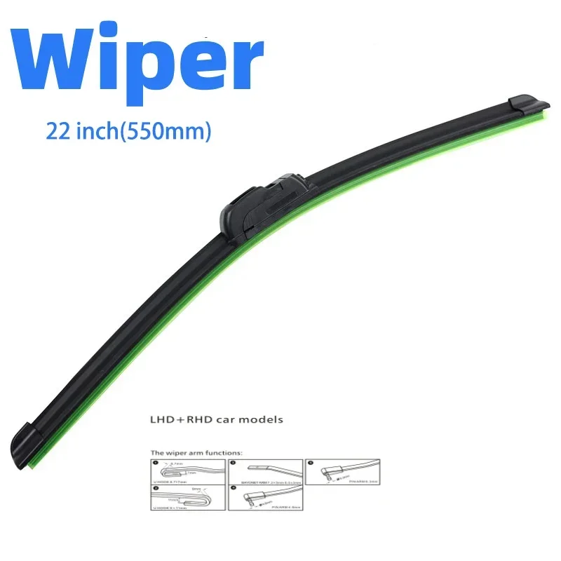 

Универсальные Автомобильные Дворники — Бесшумные Очистители Лобового Стекла, Мягкие, С Двойной Резиновой Полосой, Без Рамки