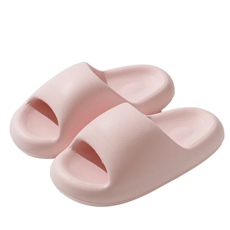 New Soft EVA Slippers Couple Home Outdoor Slipper Summer Beach Unisex Slippers Fashion Solid Color Ladies Thick Bottom Sandals