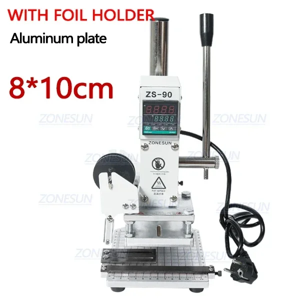 

ZONESUN RU ZS90 Новая машина для горячего тиснения фольгой Ручная бронзовая машина для ПВХ-карты Кожаная машина для тиснения бумаги