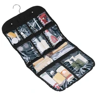 pvc transparent makeup tools organizer case portable travel zipper cosmetic cream brushes bottles storage bathroom hanging bag