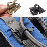 4pcs drinking tube clip rotatable molle hydration drinking tube trap hose clip water bag backpack clips accessories