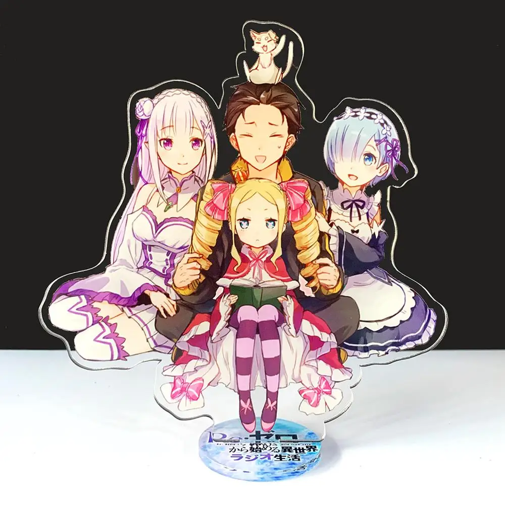 

Re Zero kara Hajimeru Isekai Seikatsu Rem Ram Emilia Acrylic Stand Figure Desktop Decoration Collection Model Toy Doll Gifts