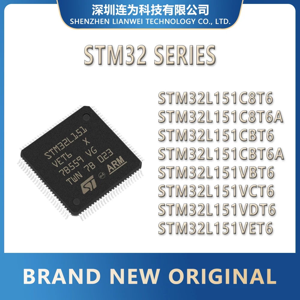 

STM32L151C8T6 STM32L151C8T6A STM32L151CBT6 STM32L151CBT6A STM32L151VBT6 STM32L151VCT6 STM32L151VDT6 STM32L151VET6 STM32L151 Chip