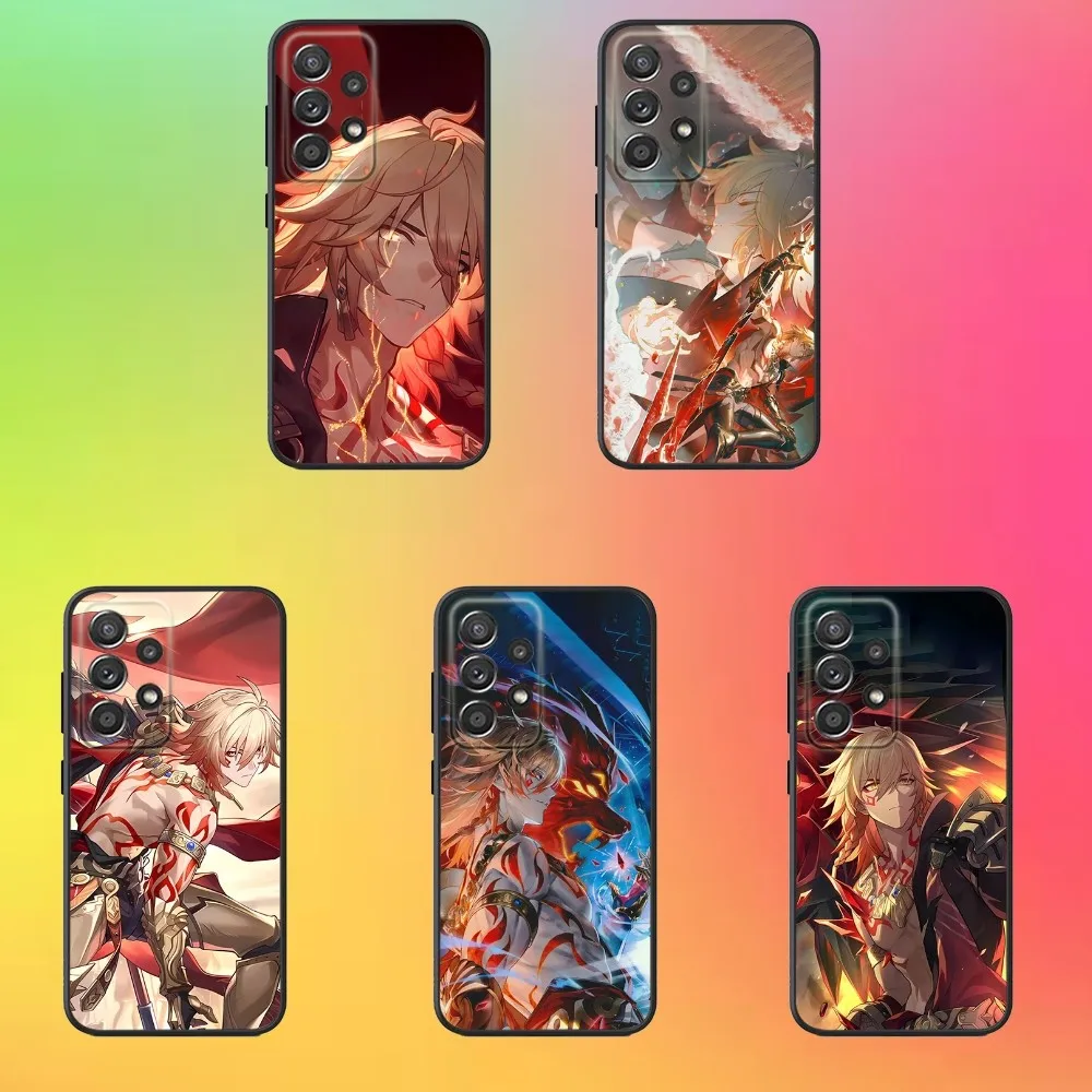 Чехол для телефона Honkai Star Rail Mydei Samsung S25 S24 S21 S22 S23 S30 Ultra S20 Plus Fe Lite Note 10 9 5G черный чехол