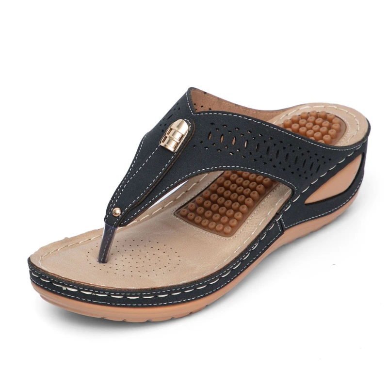 

шлепки женские сандали женские шлепанцы женские летние летняя обувь женская домашние тапочки женщин ботинки женскиЖенские летние пляжные шлепанцы в стиле ретро, тапочки на танкетке, легкая Нескользящая обувь для отдыха