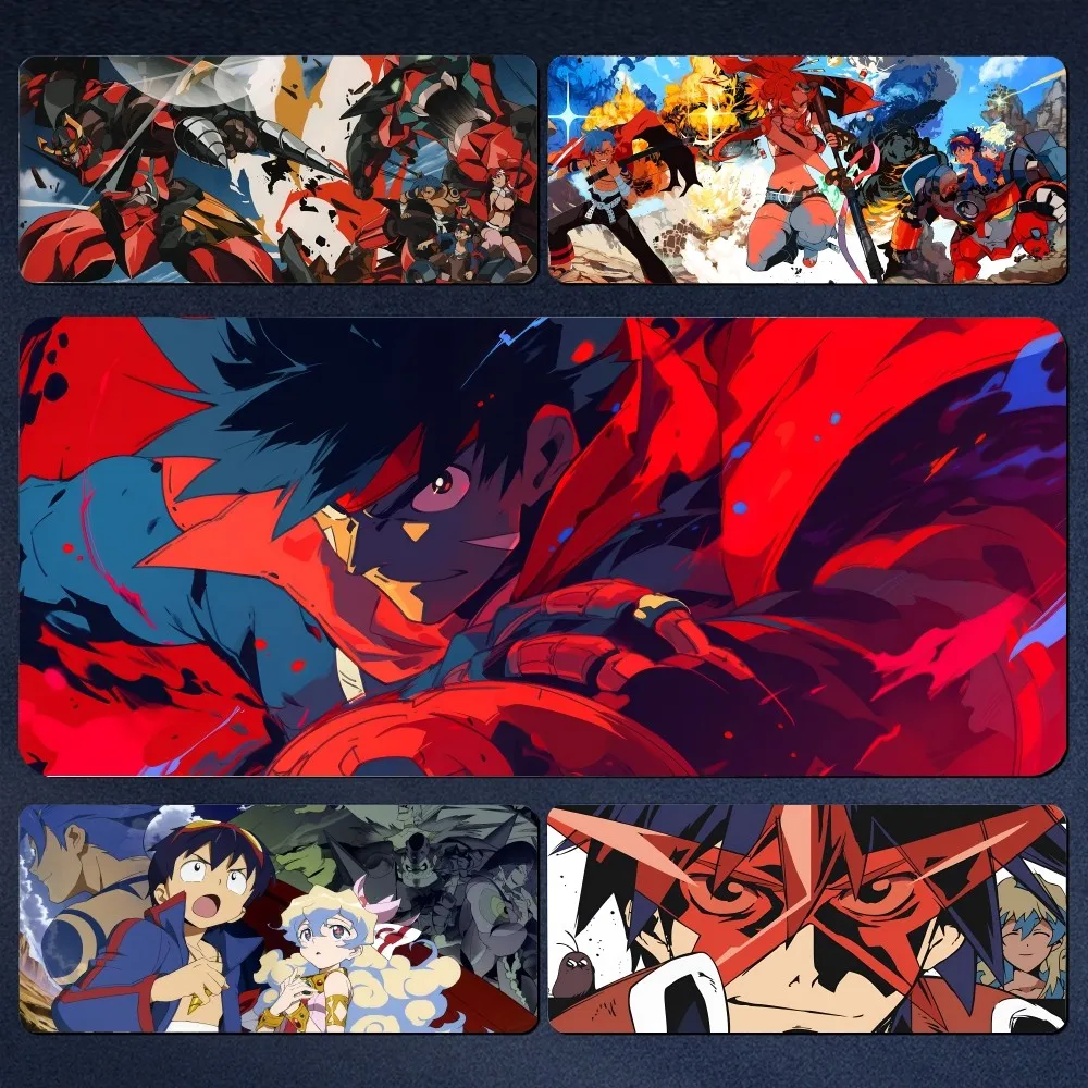 Коврик для мыши в стиле аниме Gurren Lagann большой игровой коврик утолщенный