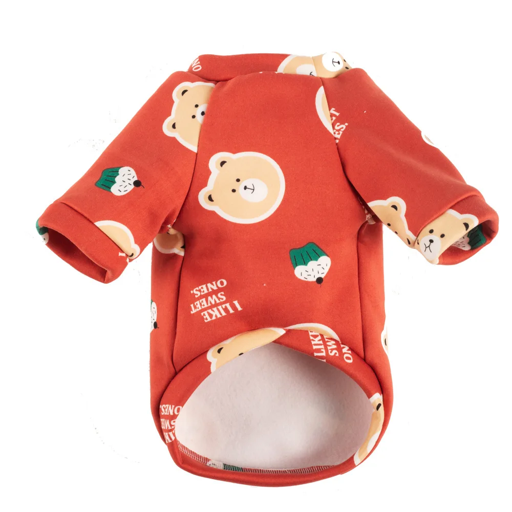 

Dog Clothes for Small Medium Dog Jacket Coat Printed Pullover Sweater Winter Warm Sweatshirt Small Puppy Chihuahua Clothes