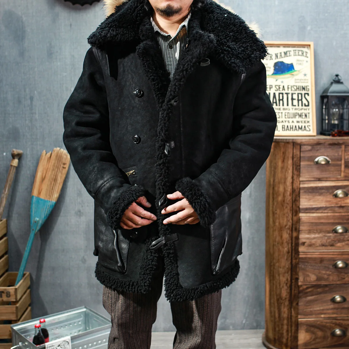 

SDF2450 Европейский Американский размер высокое качество супер теплая Натуральная овечья кожа B7 овчина меховая куртка-бомбер