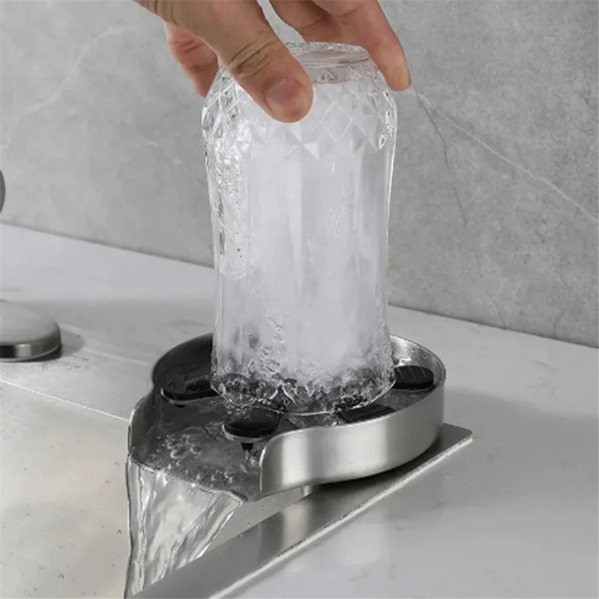 Автоматическая Мойка на стакан для кухонной раковины инструмент мойки под