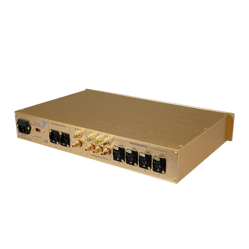 Фото Аудиоусилитель Audio Clone Switzerland FM255 Classic Gold для аудиофилов, Hi-Fi стереоусилитель для колонок и домашнего кинотеатра №3