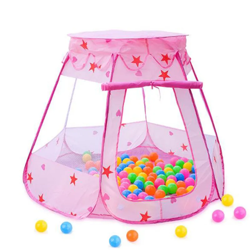 

1PC Foldable Baby Girls Fairy House Play Toy Tents Kids Ocean Ball Pit Pool Toys Outdoor Indoor Baby Toys Tent