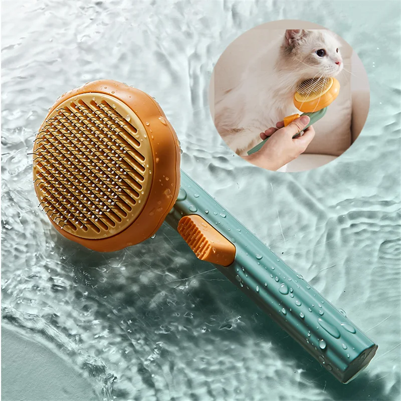 

Convenient Cat Brush Comb Pumpkin Pet Hair Brush for Shedding Dog Cat Grooming Comb Removes Loose Underlayers and Tangled Hair