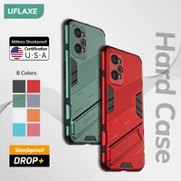 uflaxe original shockproof hard case for realme gt neo 2 realme gt neo 2t punk style back cover casing with kickstand