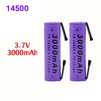 100 new est 14500 lithium battery 3 7v 2700mah rechargeable batteries welding nickel sheet bateria for torch led flashlight toy