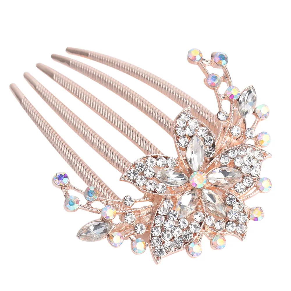 Стразы пластинчатая головка пятизубчатая щетка женское украшение для невесты