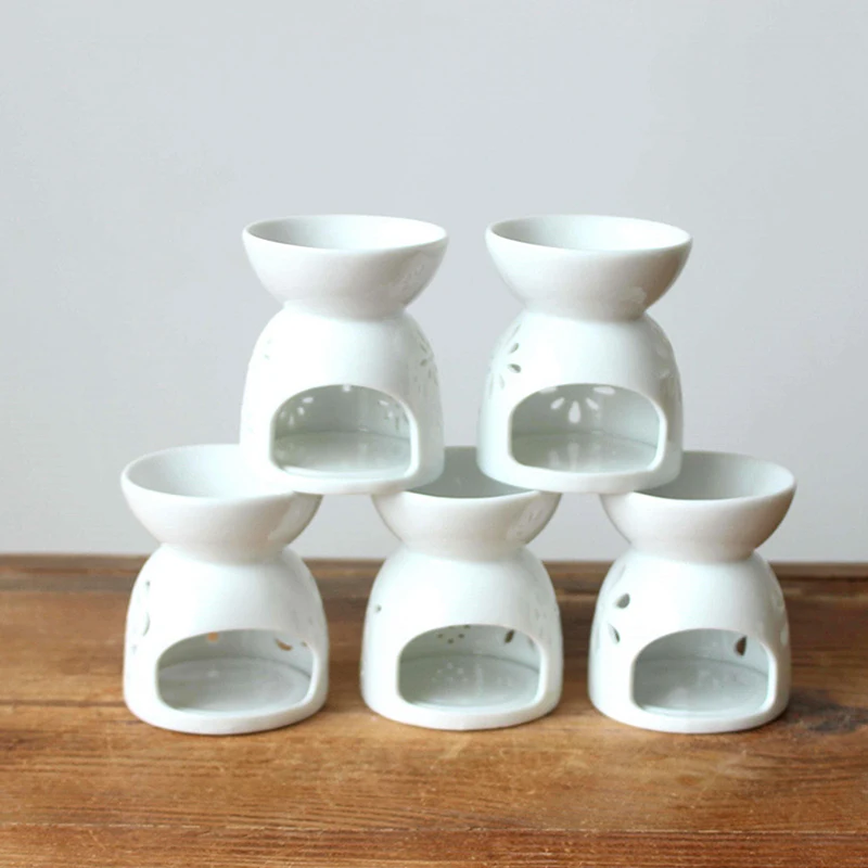 Миниатюрный Фарфоровый Диффузор Для Ароматерапии Одноцветный Керамический