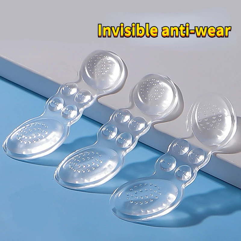 Women Silicone Gel Insoles for Shoes High Heel Transparent Pad Adjust Size  Protector Sticker Pain Relief Foot Care Insert