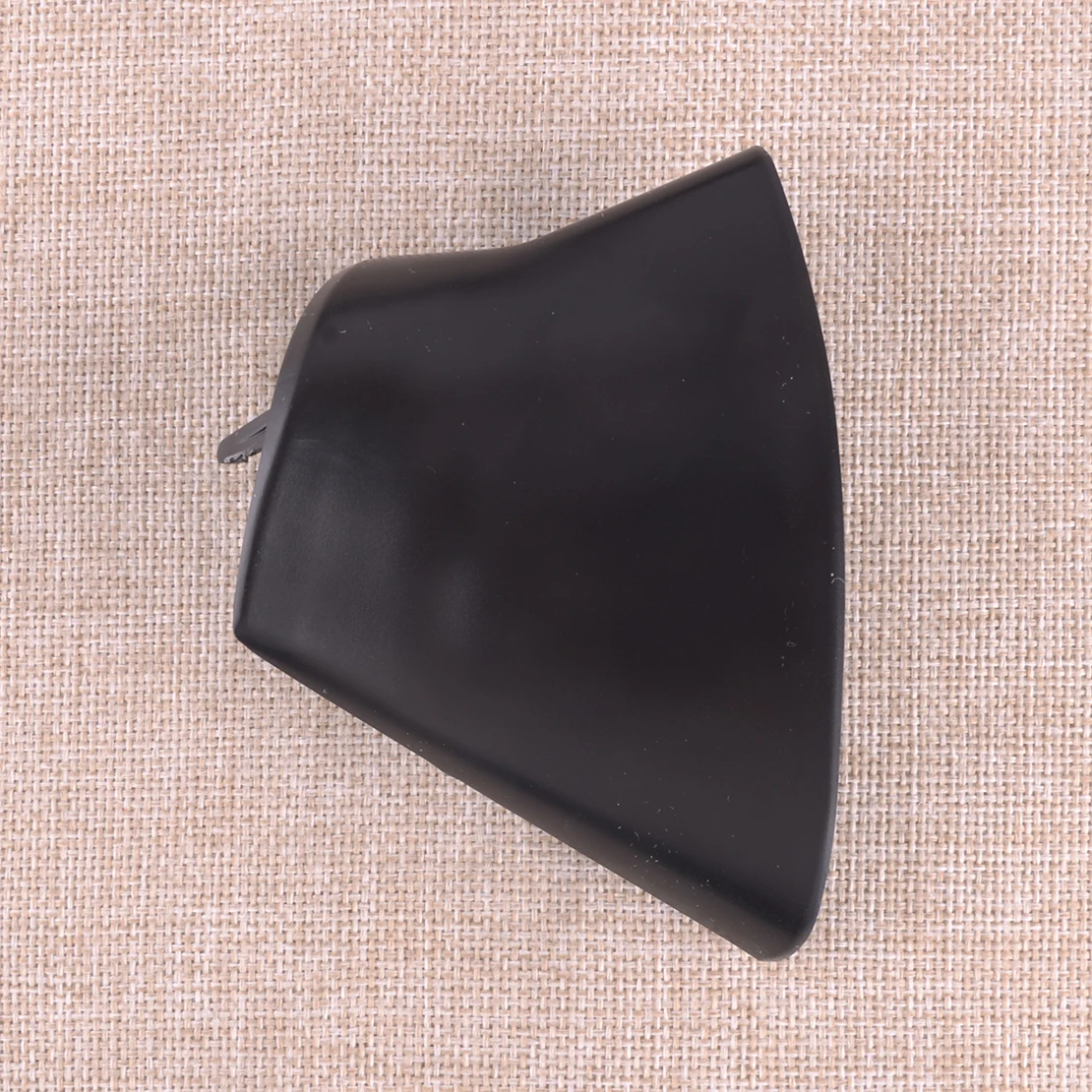 Черное пластиковое наружное левое боковое зеркало заднего вида с треугольной