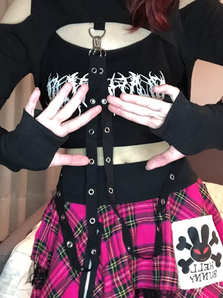 Женский свитшот с капюшоном AltGoth винтажный пуловер в готическом стиле длинным