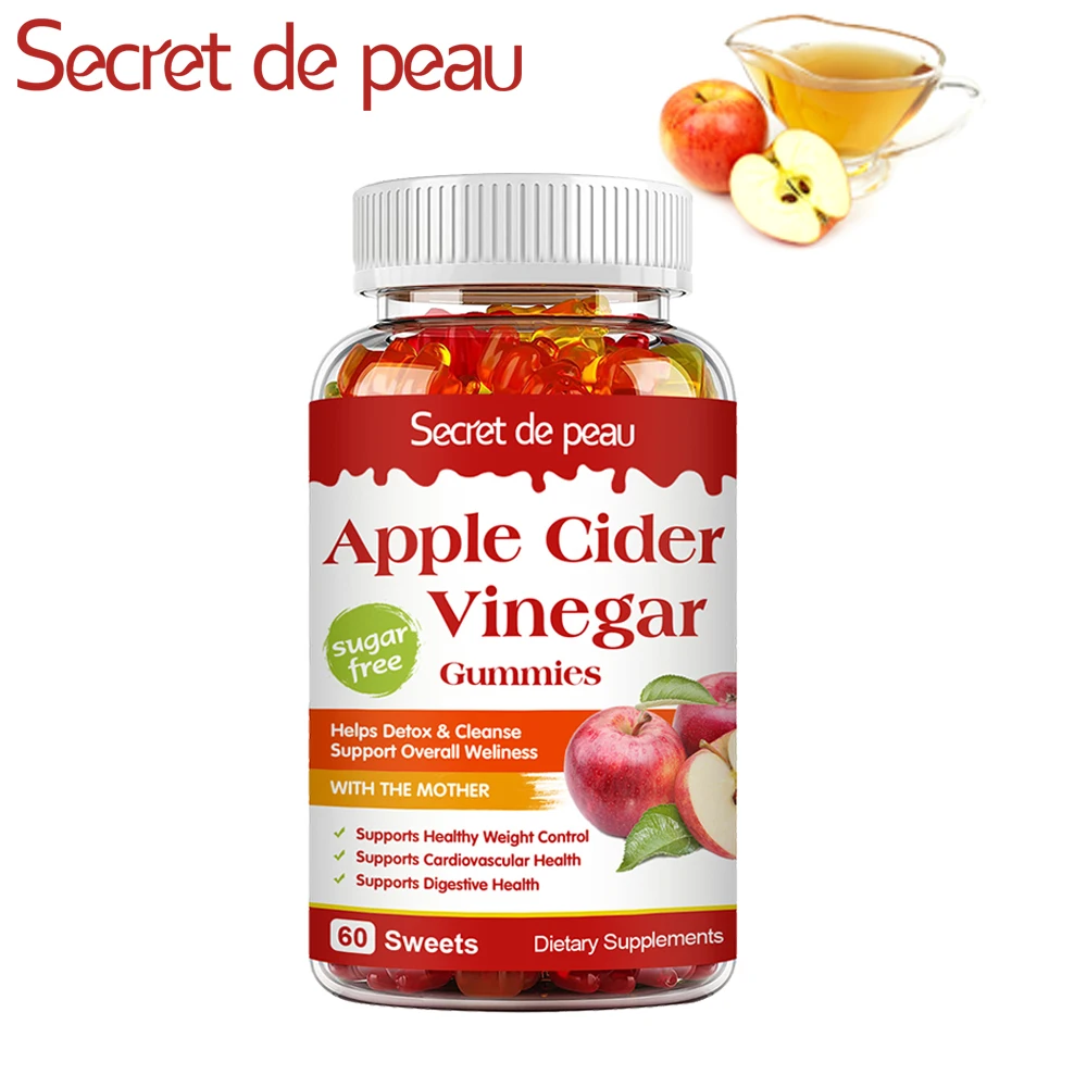 

SDP Free Shipping 60PC Apple Cider Vinegar-Fudge Fat Burner Rich In Vitamins B12 Keto Lose Weight Product Vegetarian-Diet Serum