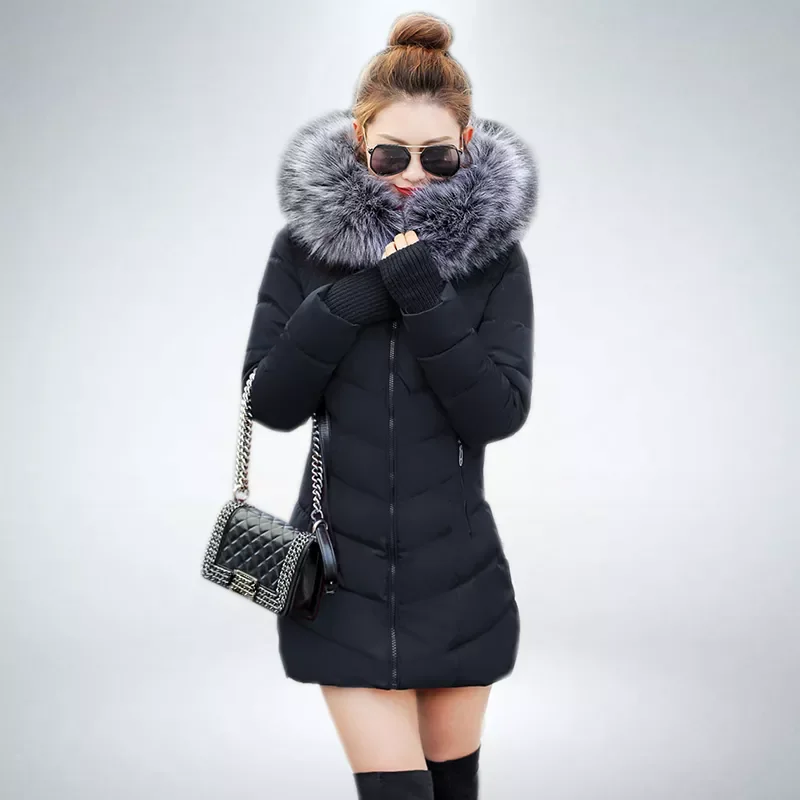 2023NEW New Arrival Fashion Slim Women Winter Jacket Cotton Padded Warm Thicken Ladies Coat Long Coats Parka Womens Jackets enlarge