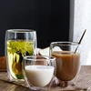 80ml-650ml Double Insulated Glass Coffee Cup Milk Cup Creative Healthy Cold Drink Transparent Glass Double Layer Heat Resistant 3