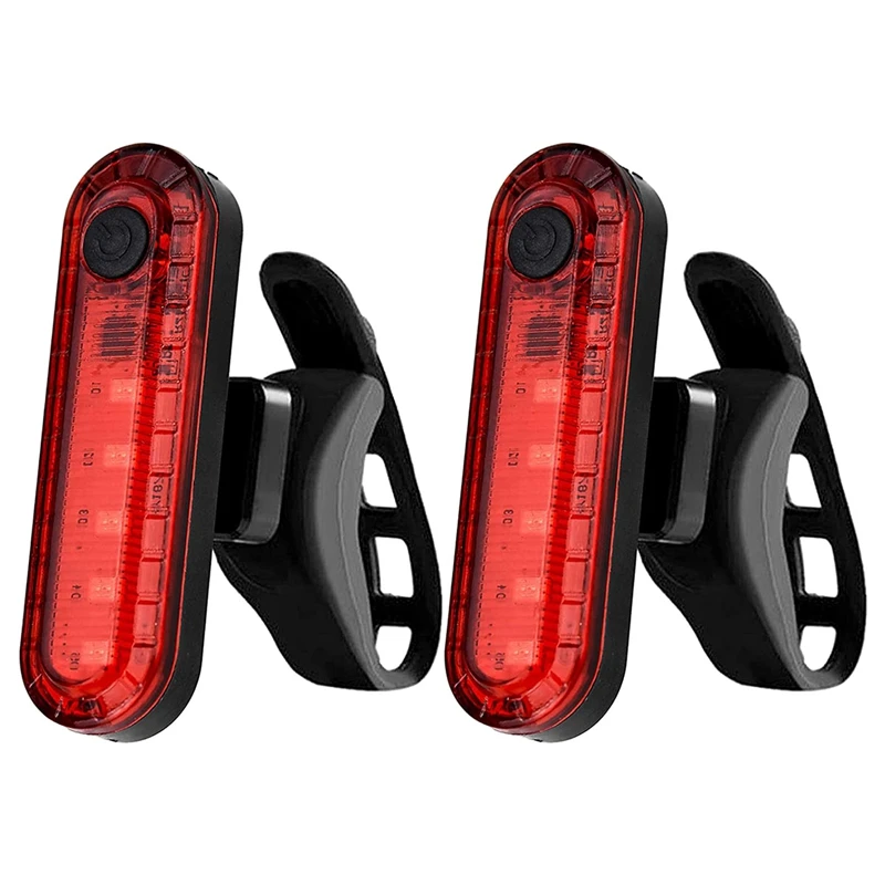 

2 Pack Bicycle Rear Light LED Waterproof Bicycle Light Rear USB Rechargeable For Road Bike MTB Cycling