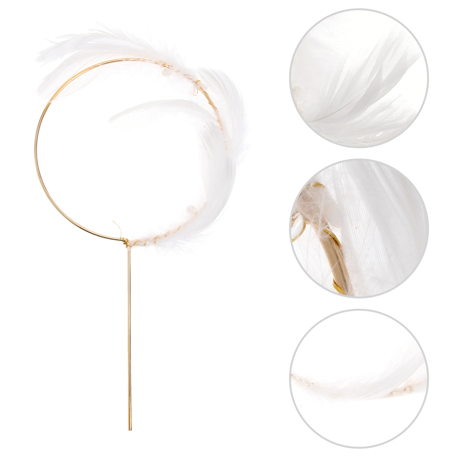 Крыло украшения торта круг жемчужный Топпер для кекса выбор свадьбы дня рождения