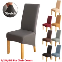 large size dining chair covers spandex stretch high back seat slipcover universal washable chair protector for banquet wedding