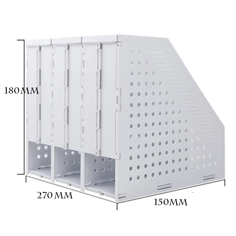 Najtaniej Książki Plik Koszyk Podstawka Biurowa Stojak 4 Siatka Plastikowa Szara Folder Schowek Pionowa Książka Organizator Regał Biurowy