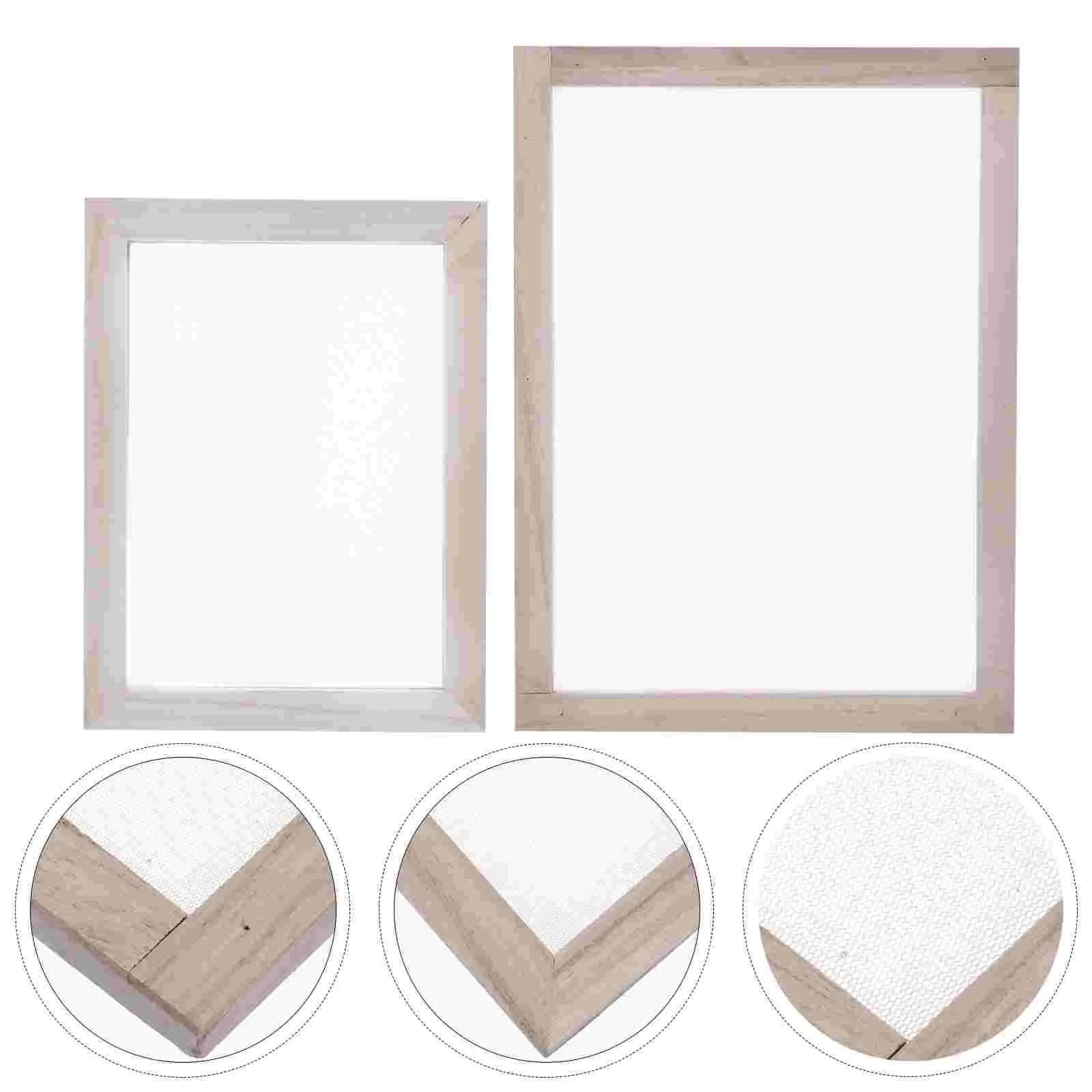 

2Pcs Handicraft Wooden Frame Traditional Handmade Paper Craft DIY Crafting Projects