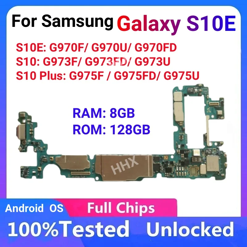 Материнская плата для Samsung S10 Plus G975F / FD U G973F 128 ГБ S10E G970F разблокированная