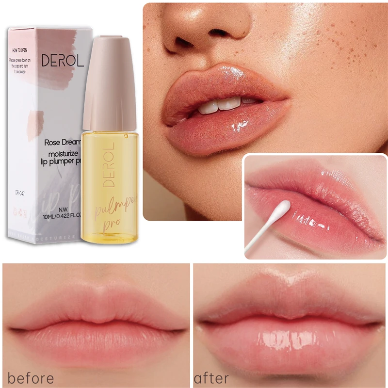

Ginger Plumping Lip Essence Nourishing Lip Gloss Oil Lips Repairing Reduce Lip Fine Lines Lipstck Makeup Sexy Lips Cosmetics 10g