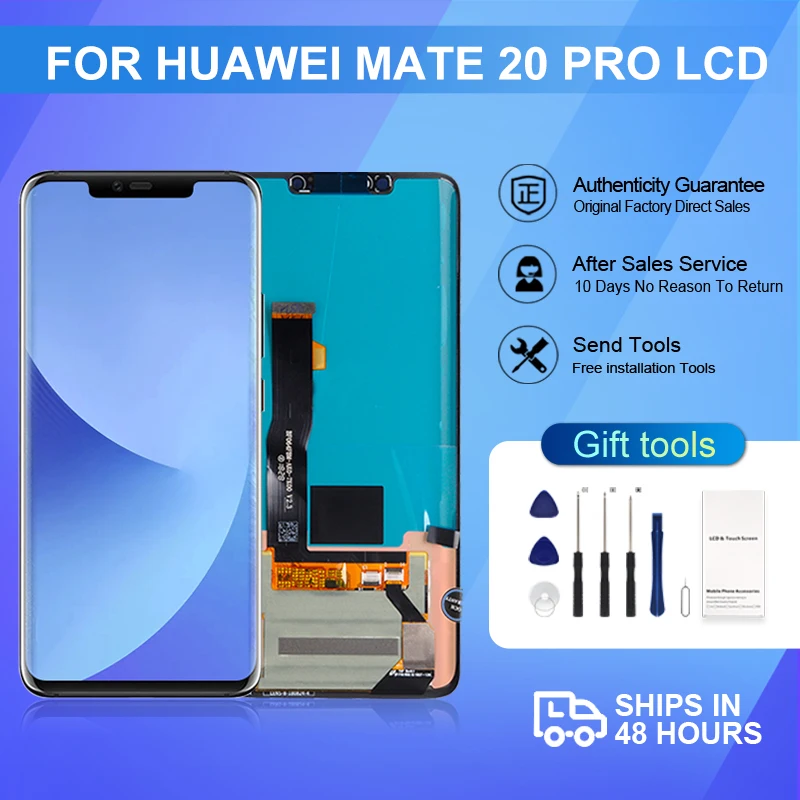 

6.39 Inch Lcd For Huawei Mate 20 Pro Display Touch Screen Panel Digitizer LYA-L09 L29 Assembly Free Ship With Tools Wholesale