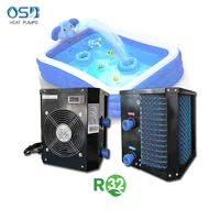 OSB Brand Hot sale Ready to ship R32 mini small size max 40 degree c household swimming pool  spa heat pump water heaters