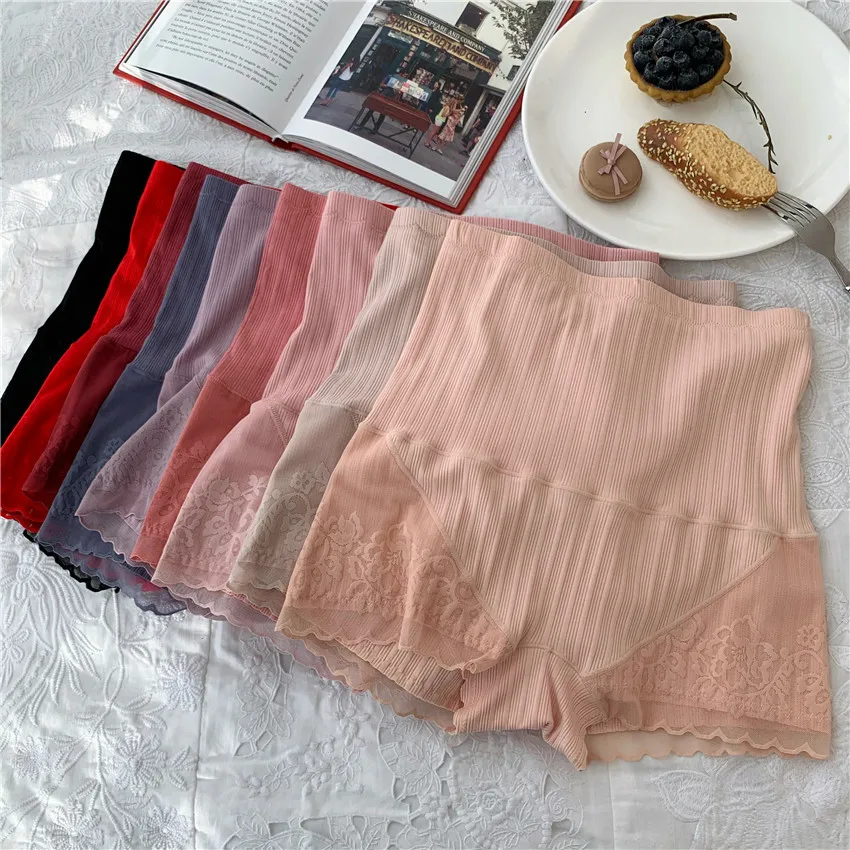 

Трусы женские кружевные с завышенной талией, пикантное удобное нижнее белье, компрессионные трусики из хлопка, Корректирующее белье для пл...